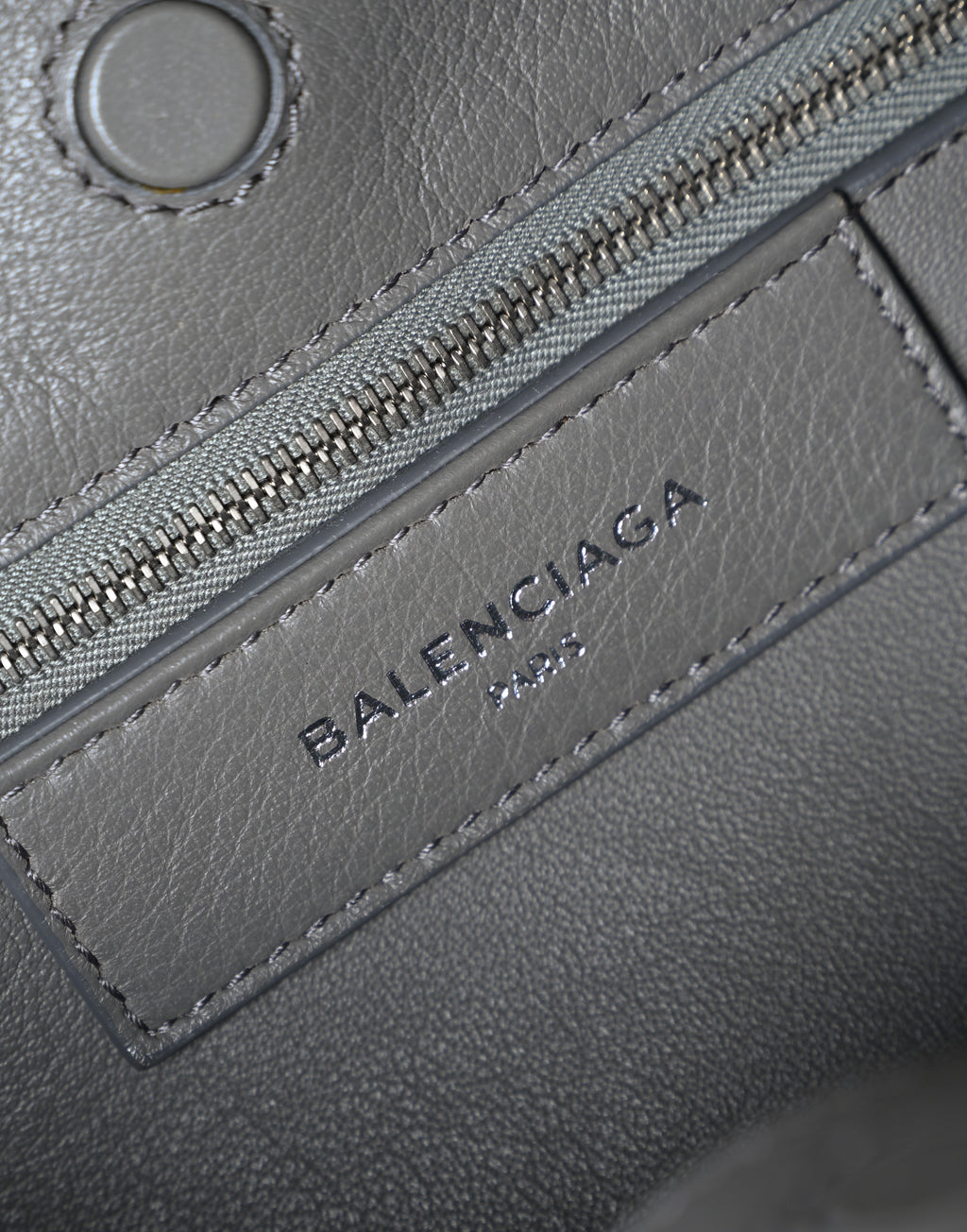 BALENCIAGA/ “Papier A6 ” Zip Around 2 Way Handbag Gray