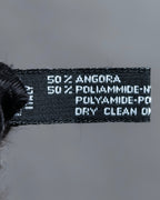 "Christian Dior  Patchwork logo detail fringe long muffler