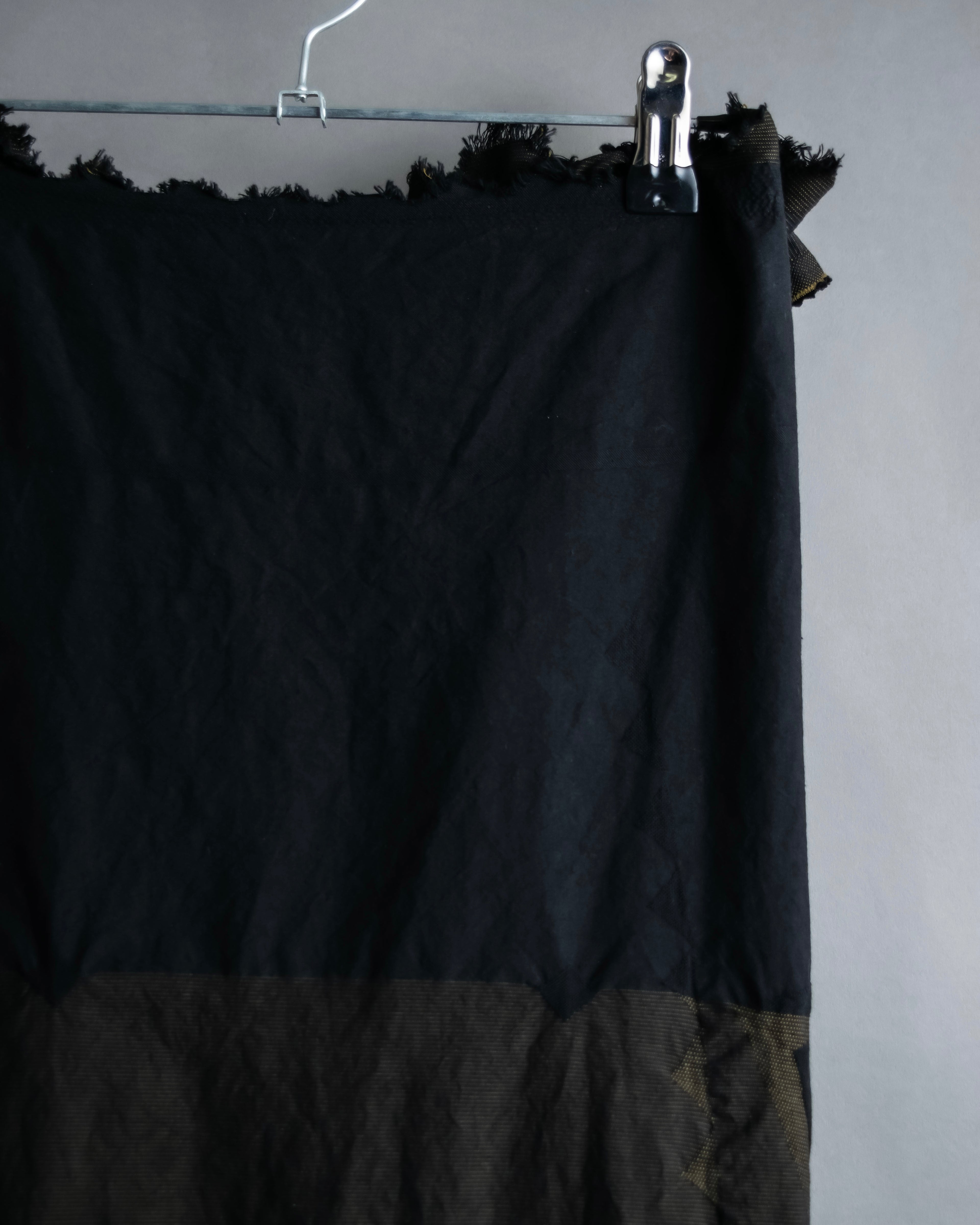 "A-POC" Wrap design high slit skirt