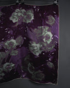 "Christian Dior" Abstract floral marbled print scarf