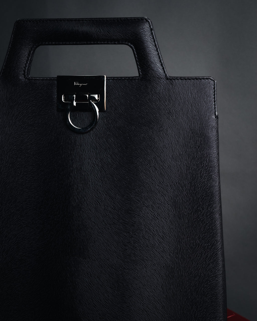 "Salvatore Ferragamo" 90’s structured gancini 2way top handle bag