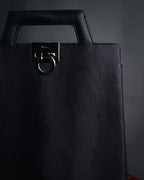 "Salvatore Ferragamo" 90’s structured gancini 2way top handle bag