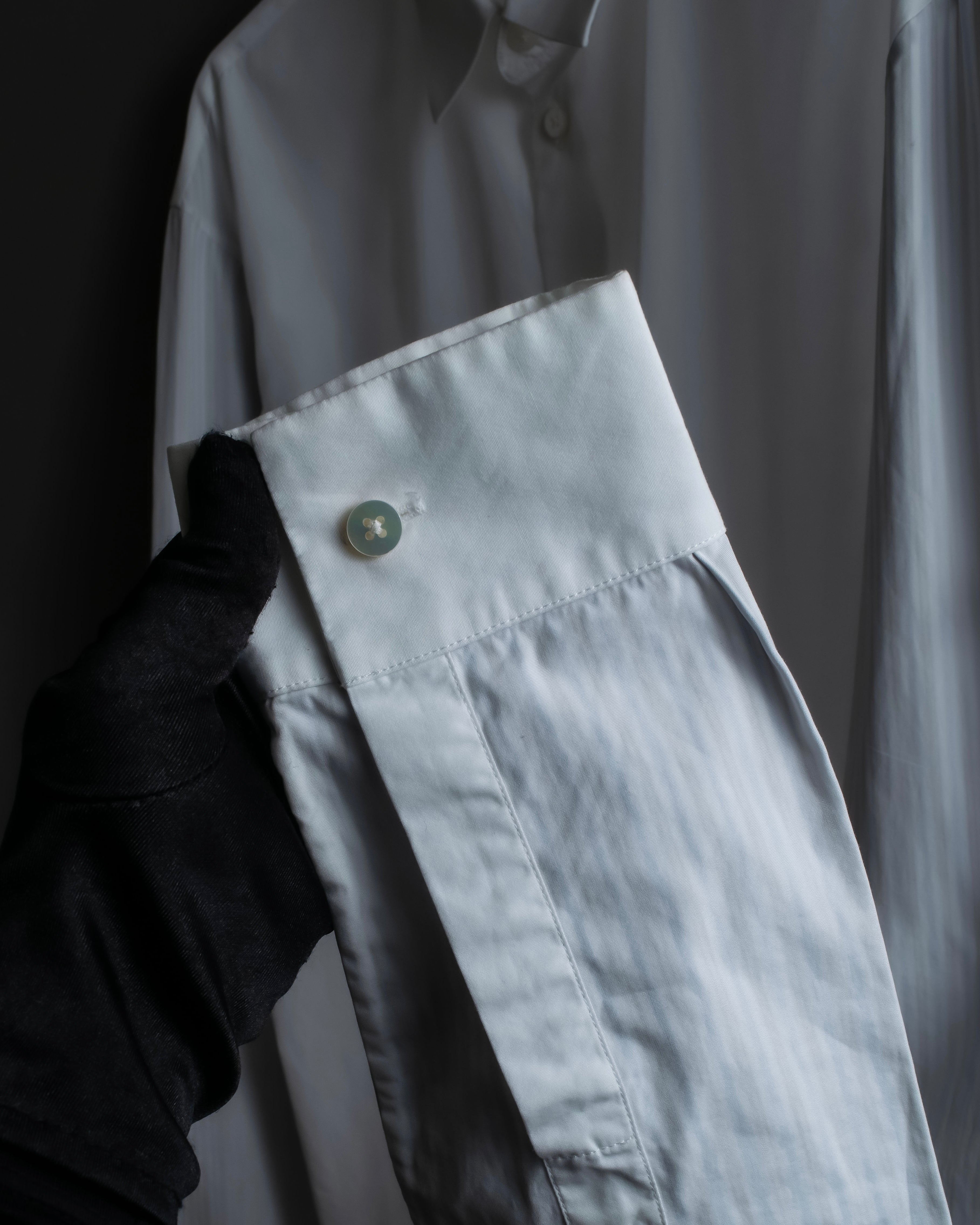 "MAISON MARGIELA" 17AW super long sleeve gimmick cotton shirt