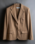 "Max Mara" Waist shape silhouette beige tailored jacket