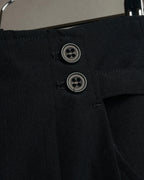 "Y’s" 90's-00's Vintage architectural high-waisted wide tapered wool trousers