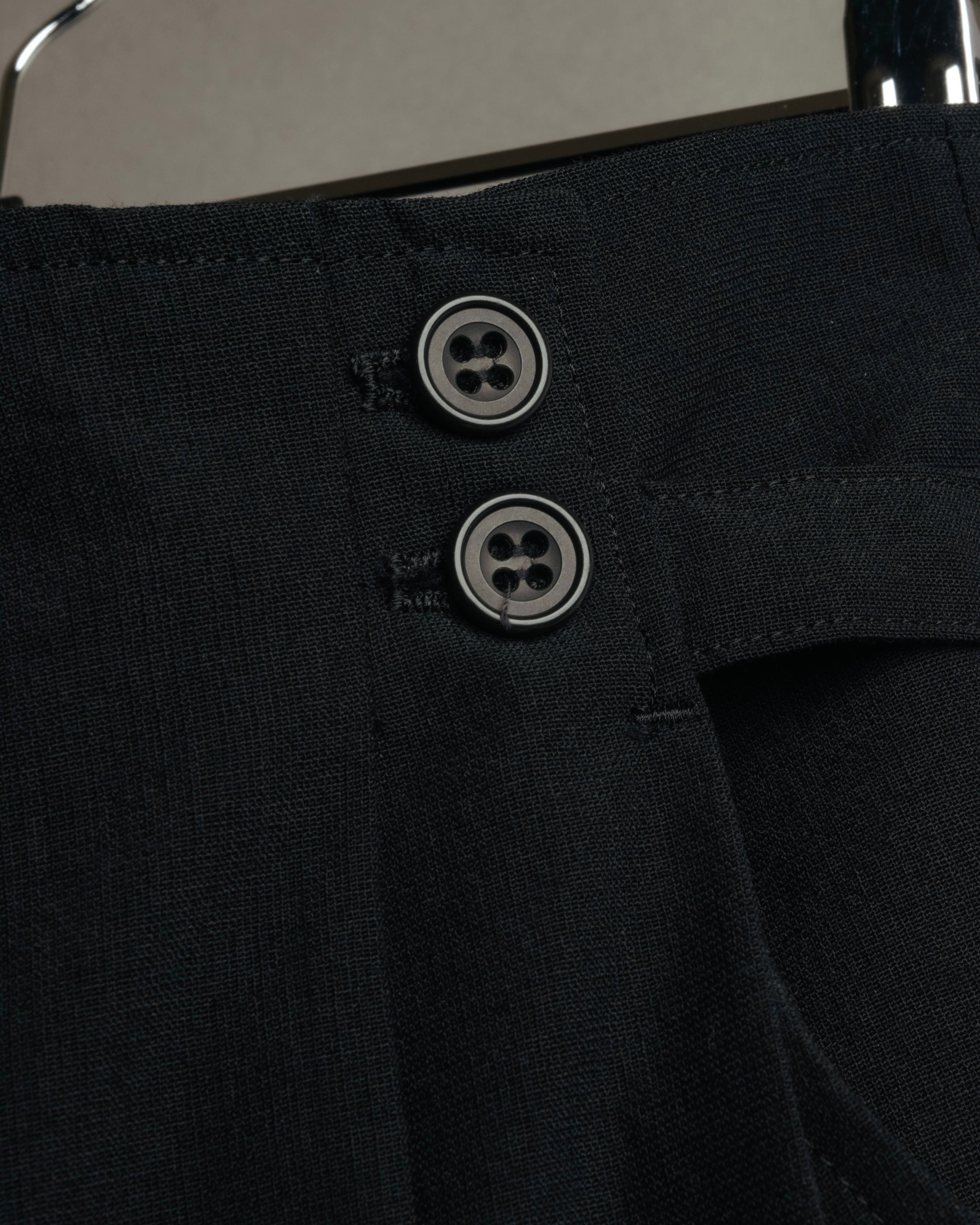 "Y’s" 90's-00's Vintage architectural high-waisted wide tapered wool trousers