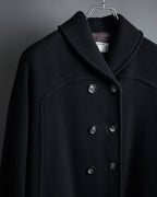 "Valentino Garavani"Shawl collar A-line silhouette long coat