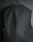 “PRADA” 2012SS poplin minimalist tailored gilet