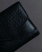 "MAISON MARGIELA" Grained leather envelope compact wallet