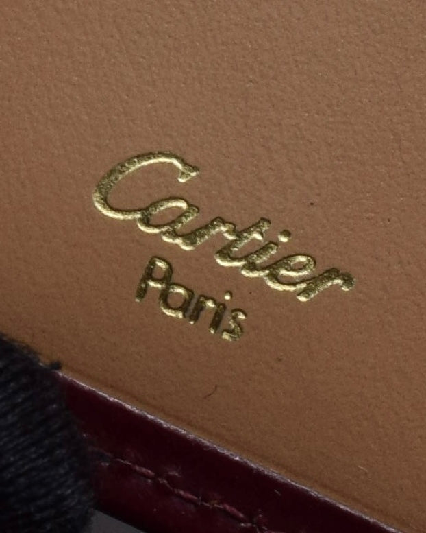 "Cartier" Curved handle design leather wallet bag