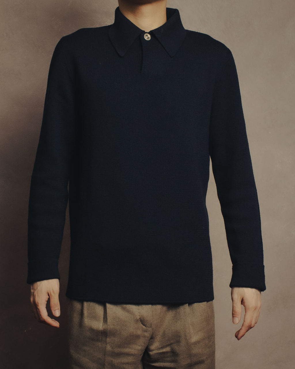 -SPECIAL- “HERMÈS” 90’s-00’s Merino wool sport knit polo