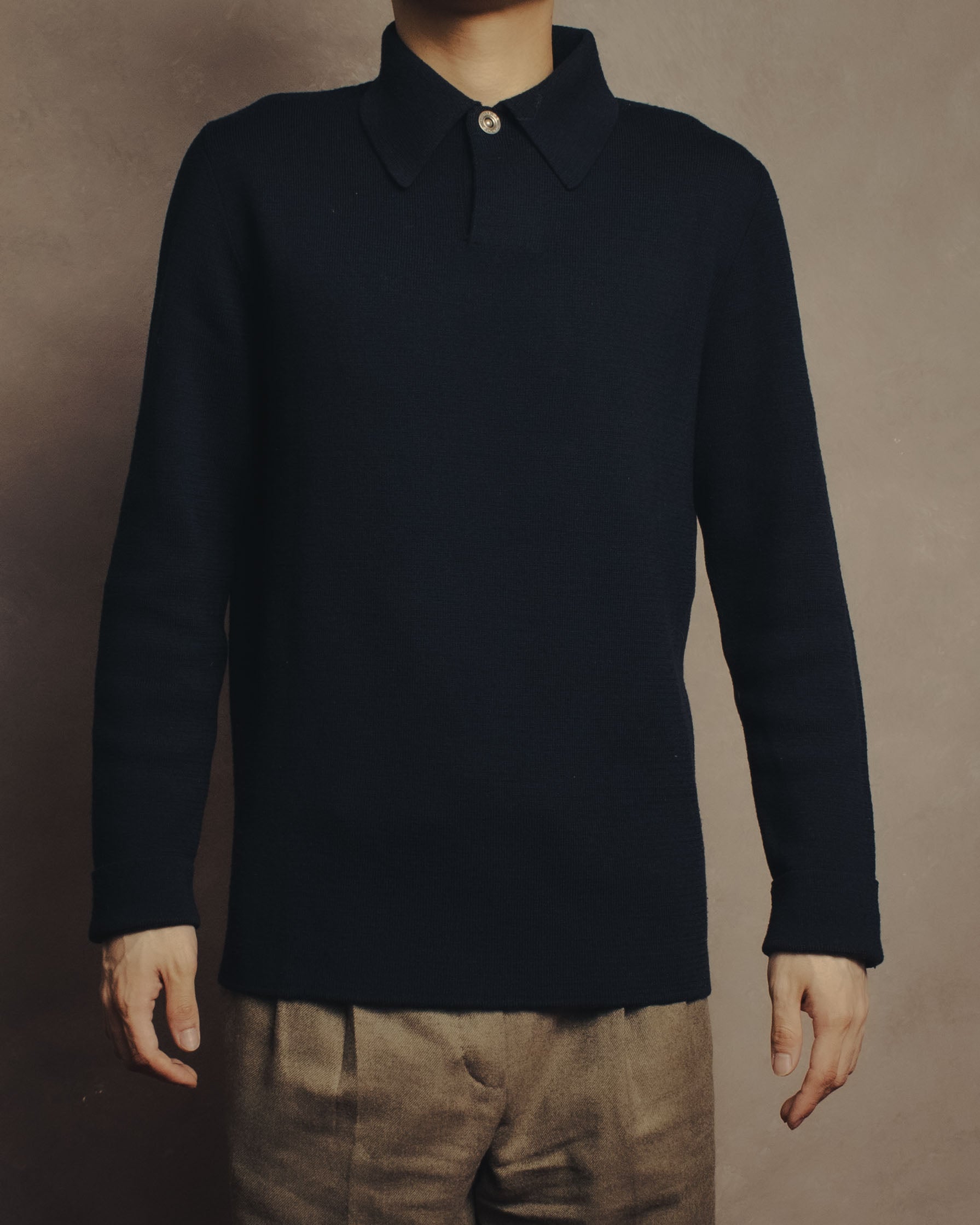 -SPECIAL- “HERMÈS” 90’s-00’s Merino wool sport knit polo