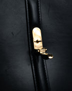 “VALENTINO GARAVANI” 80’s-90’s V clasp top handle bag