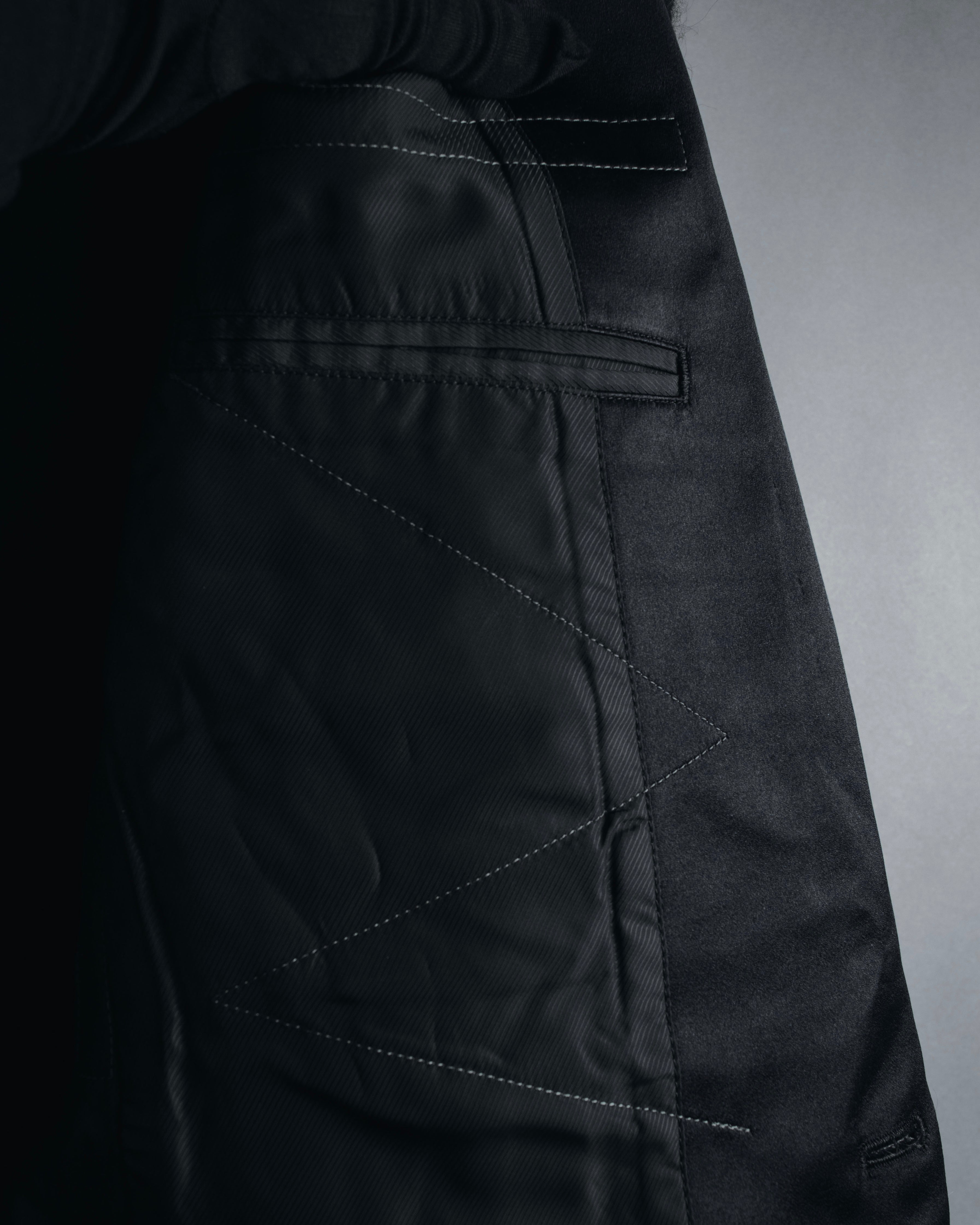 –SPECIAL– "JUNYA WATANABE COMME des GARÇONS MAN" 2015AW mohair blend satin shawl lapels jacket