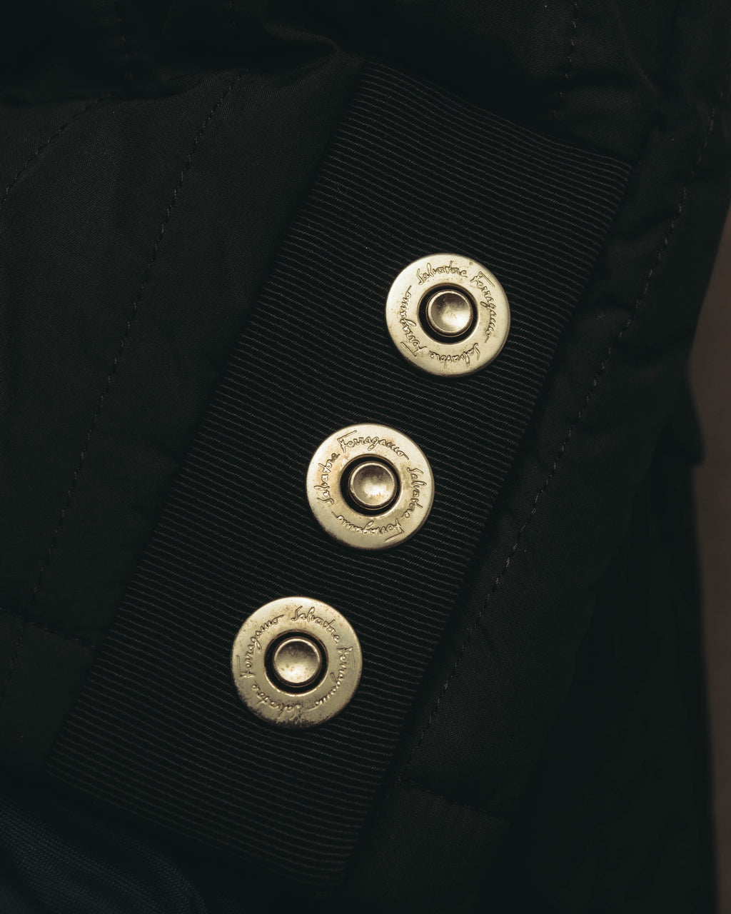 “Salvatore Ferragamo” 00’s-10’s Padded tailored long coat