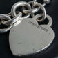 "Tiffany&Co" Heart motif sterling silver chain bracelet