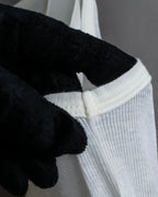 "MAISON MARGIELA" Stitch design net sheer tank top