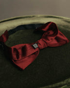 “Christian Dior” Late 80’s-90’s monsieur burgundy satin bow tie