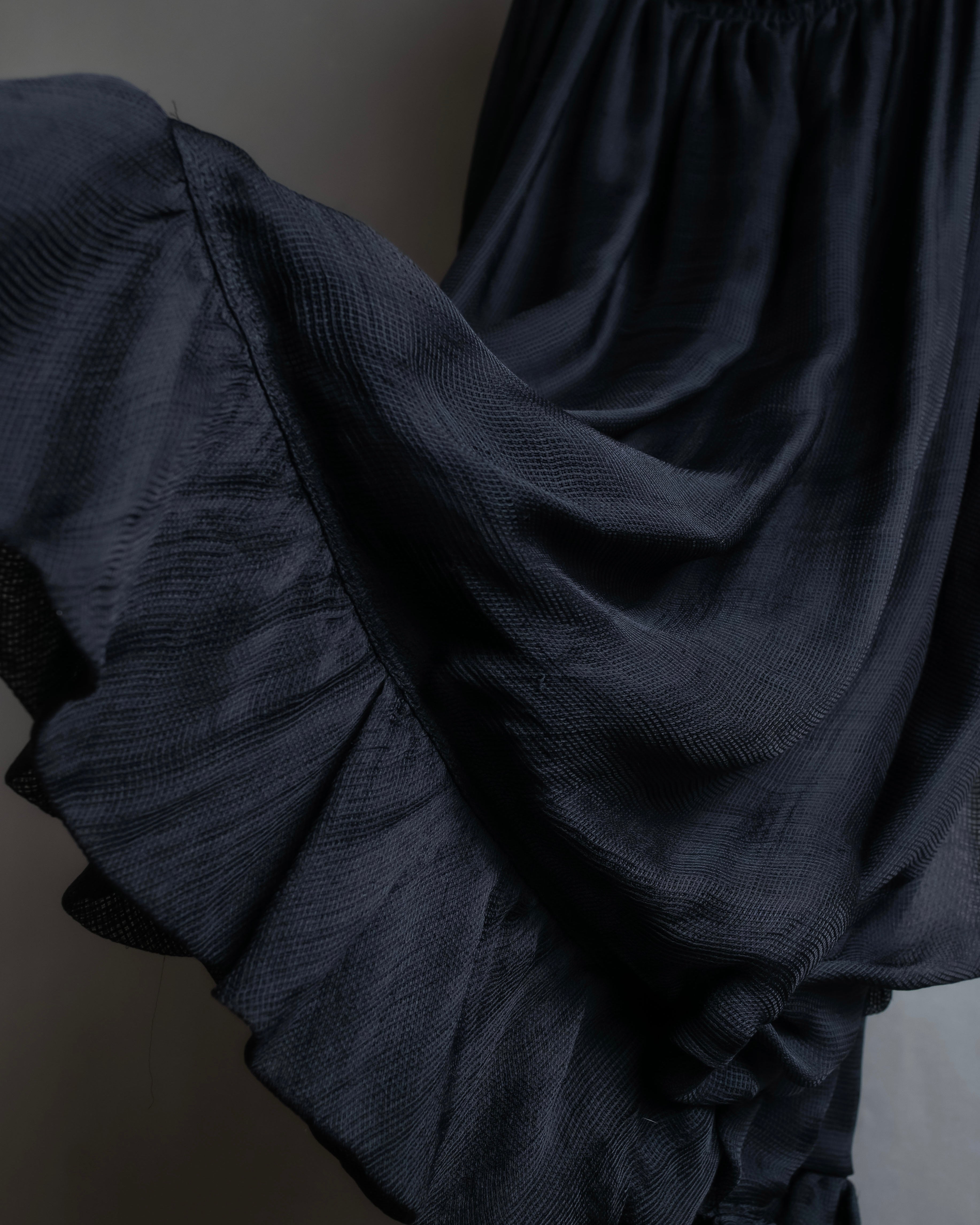 "FENDI" Gathered frill design sleeveless dress