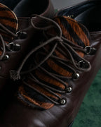 "Pinky&Dianne" Animal fur pattern lace-up heel shoes