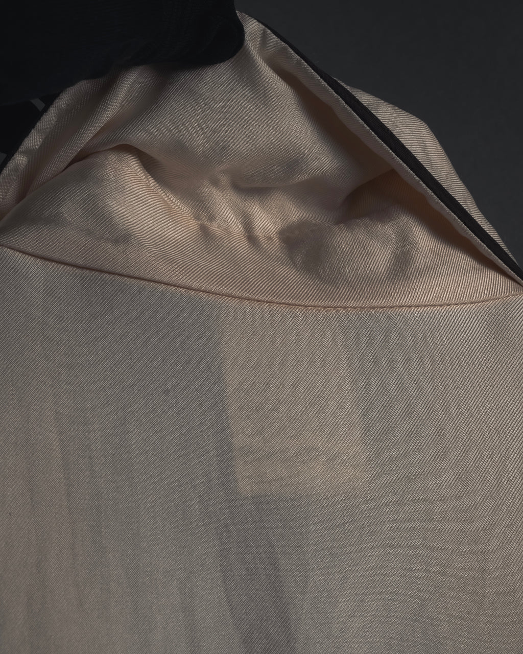 "CELINE" 00’s Piped ruffle silk blouse