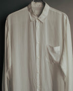 “Maison Margiela” 2018’s-20’s Cupro sheer white shirt