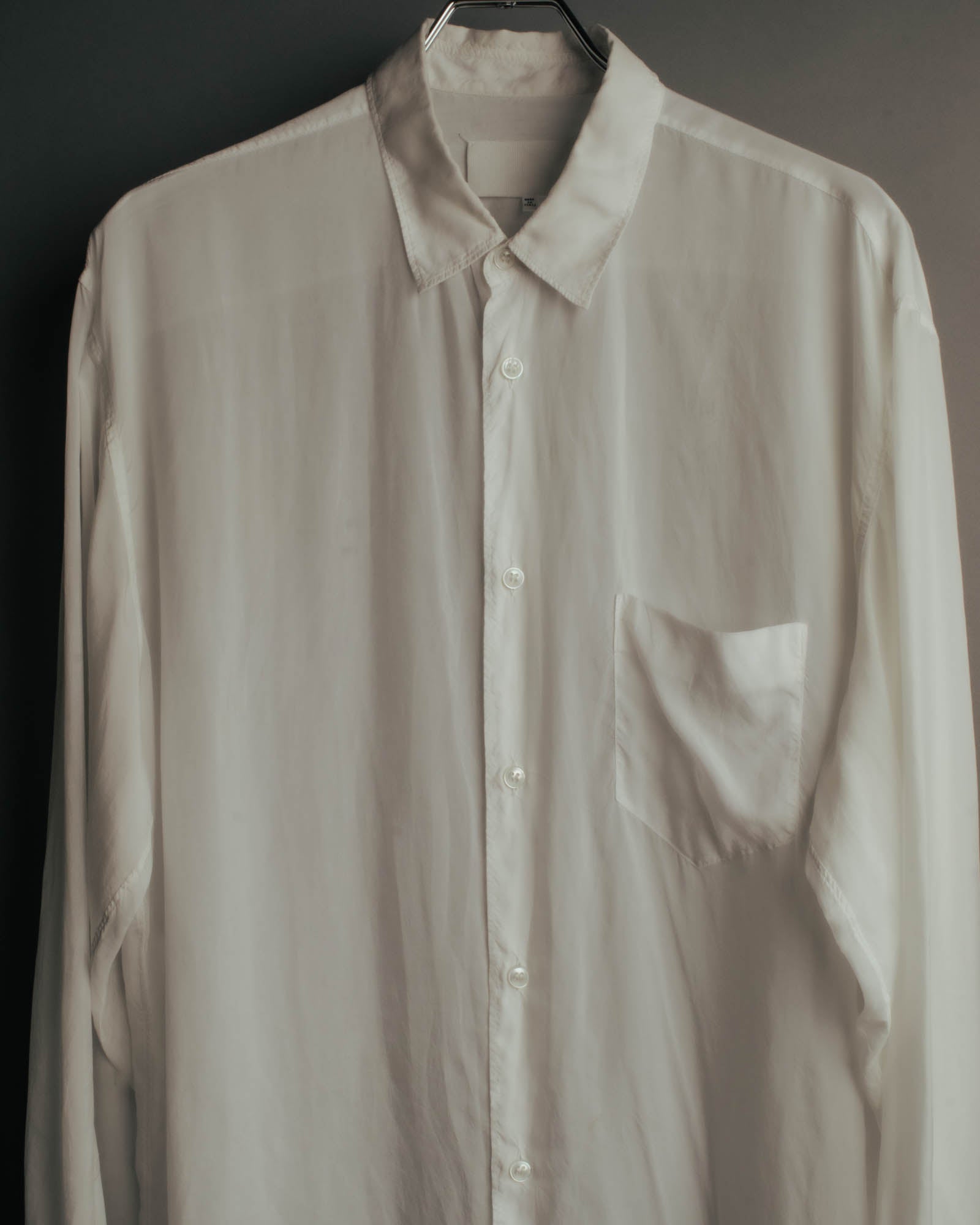 “Maison Margiela” 2018’s-20’s Cupro sheer white shirt