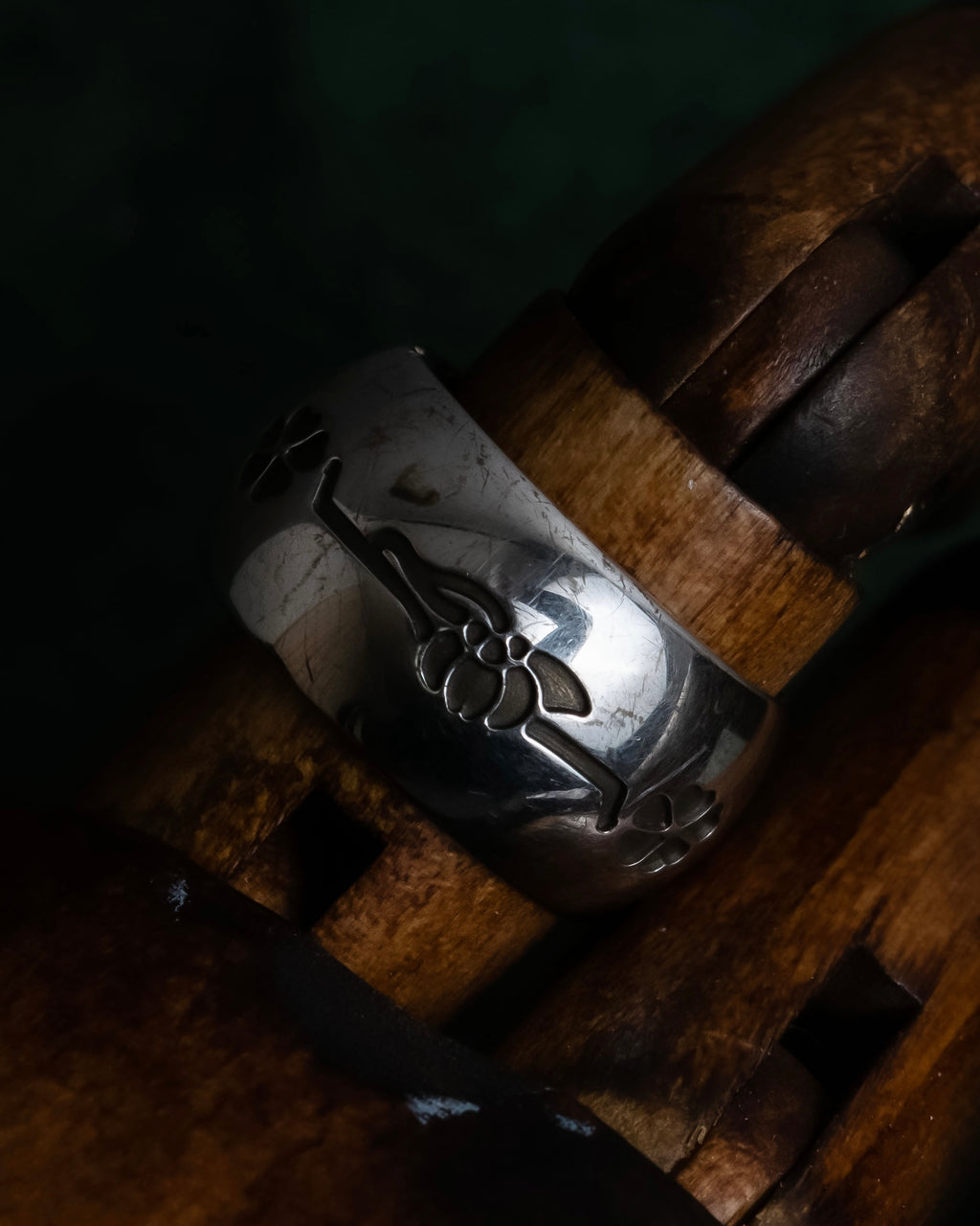 "BVLGARI" Save the Children series logo engraved silver ring