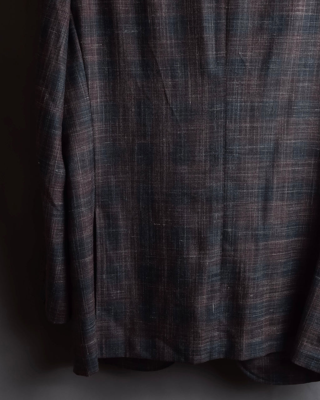 "Tex Teq" Gradient check pattern tailored jacket