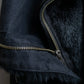 "HELMUT LANG" Fur docking denim switching design zipper best