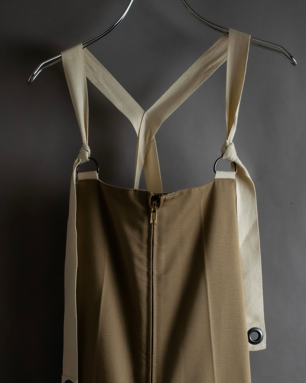 "Y's" 17AW twill woven flare silhouette jump skirt