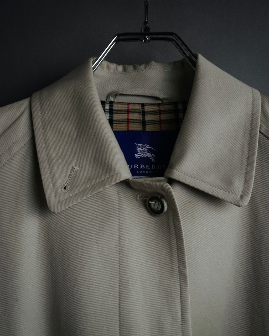 “BURBERRY BLUE LABEL” 2000’s Minimal balmacaan coat
