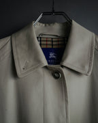 “BURBERRY BLUE LABEL” 2000’s Minimal balmacaan coat