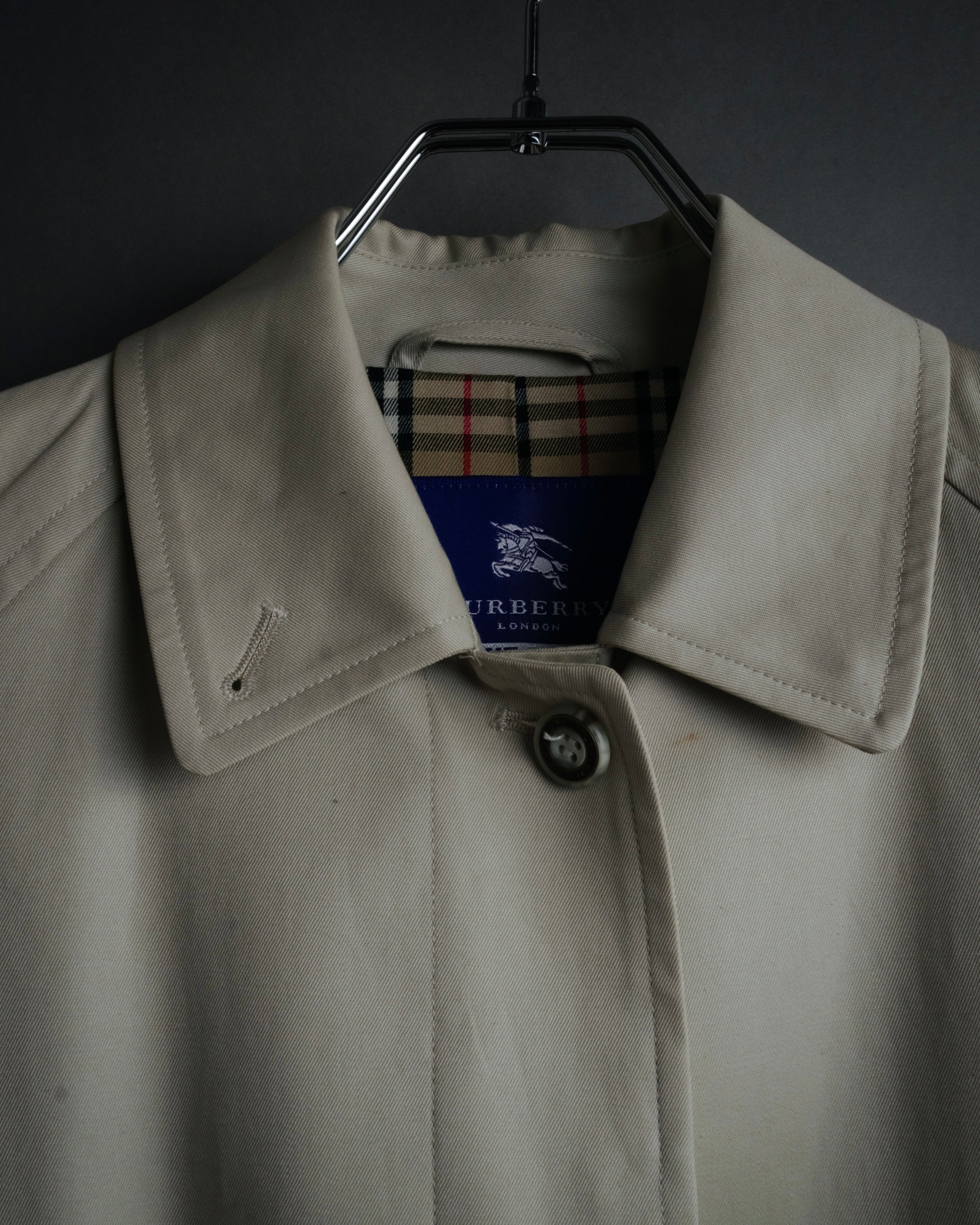 “BURBERRY BLUE LABEL” 2000’s Minimal balmacaan coat
