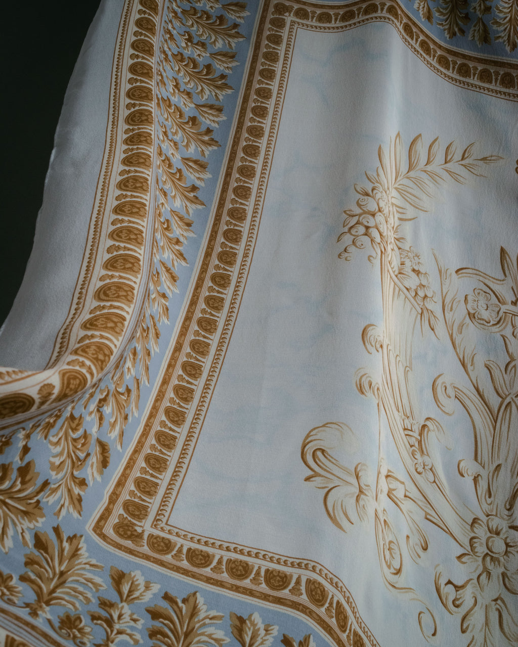 “Christian Dior” 80’s-90’s Classical cornucopia silk scarf