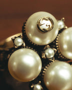 -SPECIAL- "GUCCI" 2015-2022 Pearl cluster sculptural statement ring