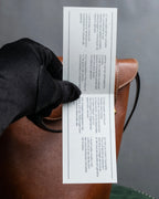 "Salvatore Ferragamo" Gold metal parts brown leather shoulder bag