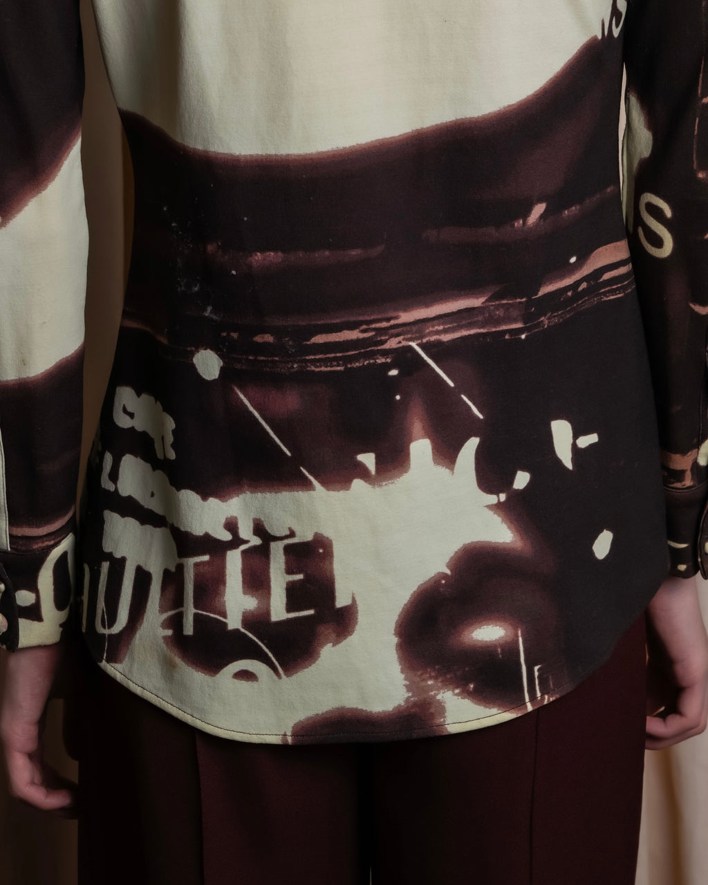 "JEAN PAUL GAULTIER" City night view graphic shirt