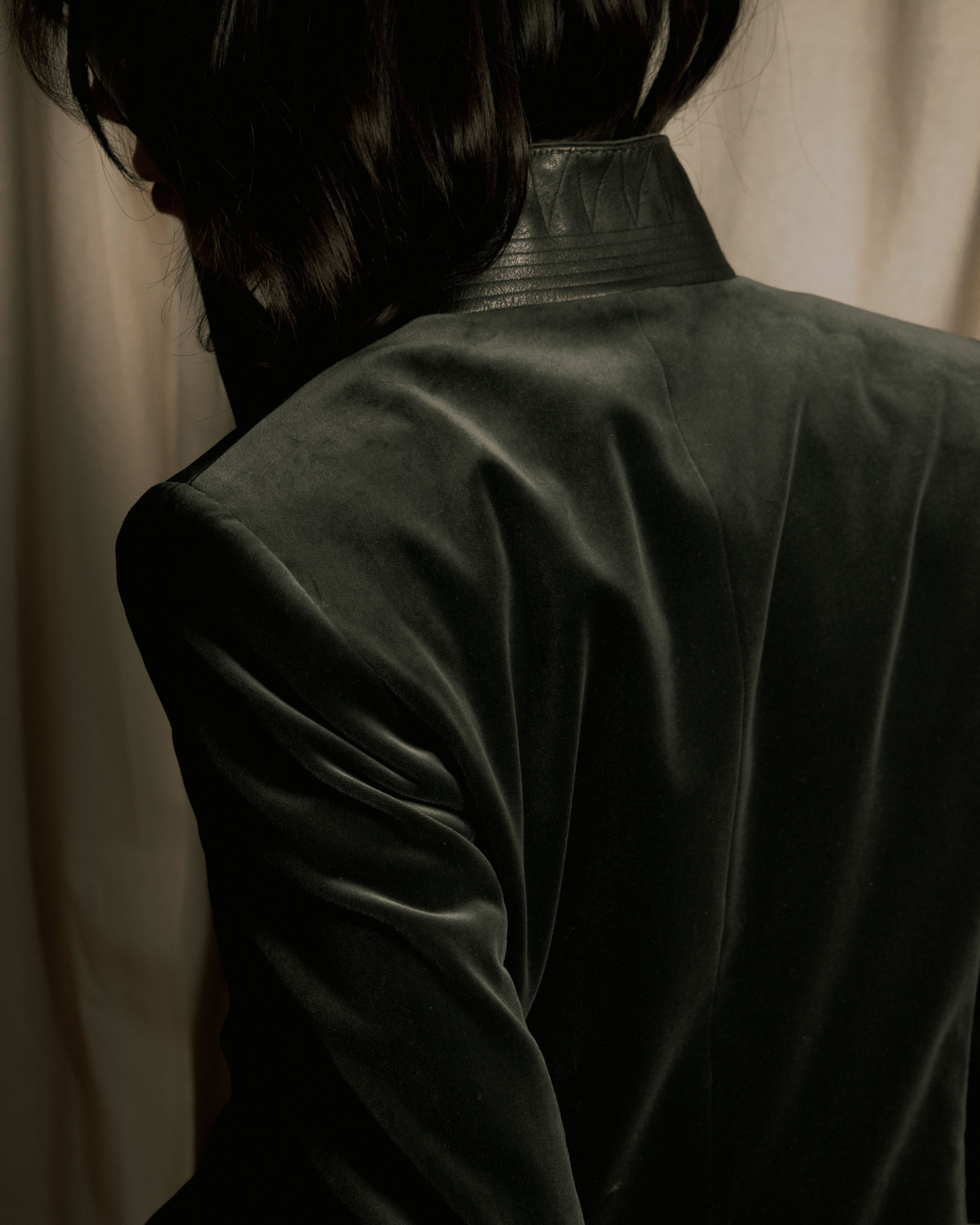 –SPECIAL– "HERMES"
00’s Velvet switchinglamb leather collar special tailored jacket