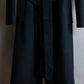 "DIANE VON FURSTENBERG" Fur docking design belted long coat