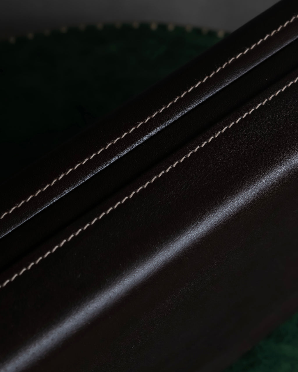 "LOEWE" Logo engraved wooden storage box