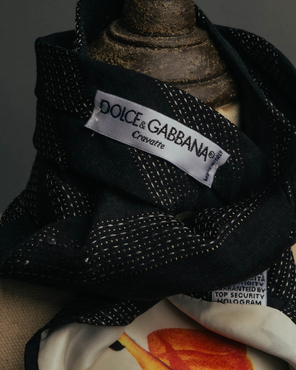 "Dolce & Gabbana" 00's-10's Silk wool scarf tie