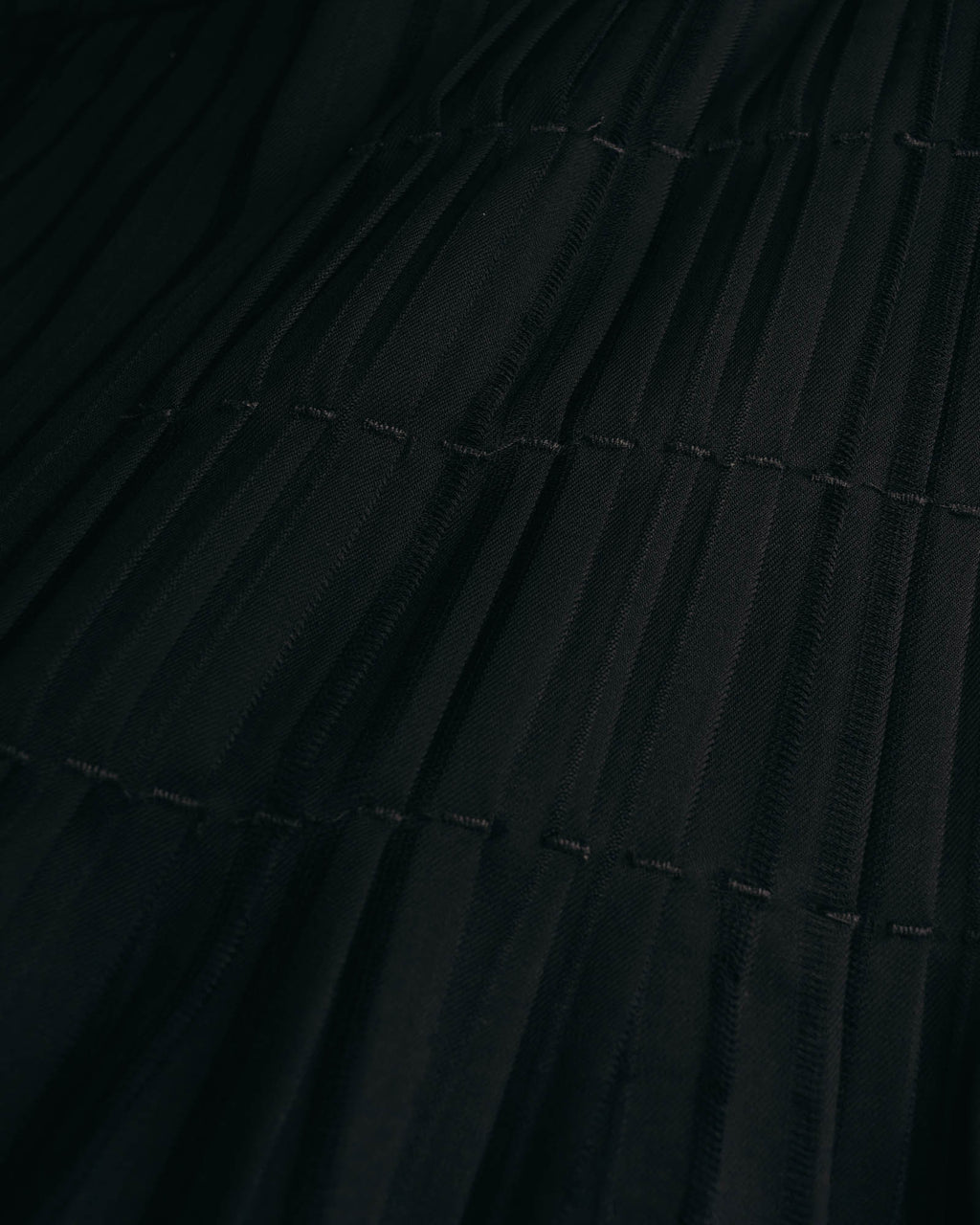 "VERONIQUE BRANQUINHO" 90's-00's Sculptural pleated wool skirt