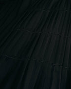 "VERONIQUE BRANQUINHO" 90's-00's Sculptural pleated wool skirt