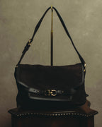 "Salvatore Ferragamo" 00's-10's Gancini leather shoulder bag