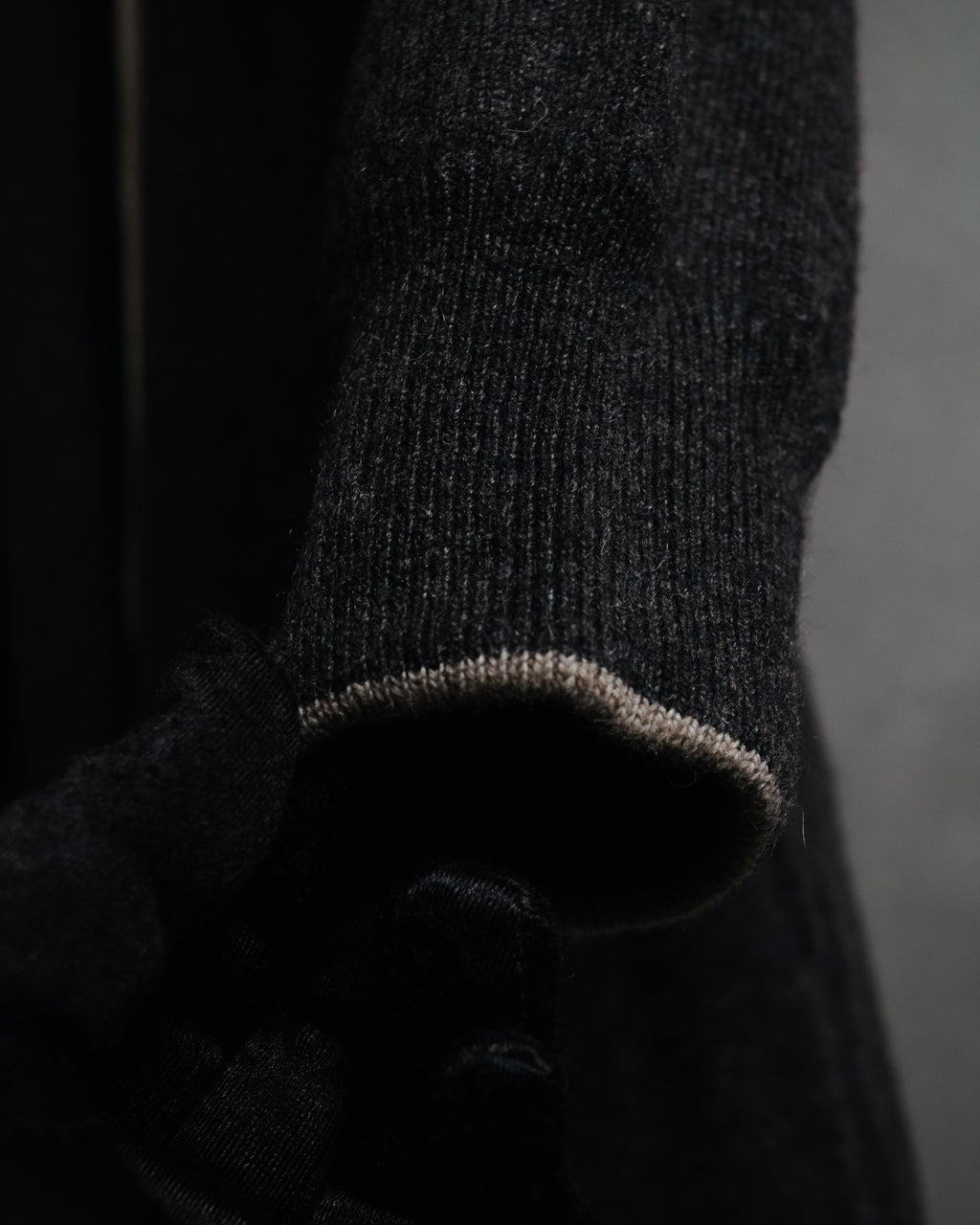 –SPECIAL– "HERMES" 90’s-00’s Double-faced reversible linen cotton cardigan