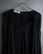 "VALENTINO" 2020-21 Gathered design bow tie skipper silk pullover