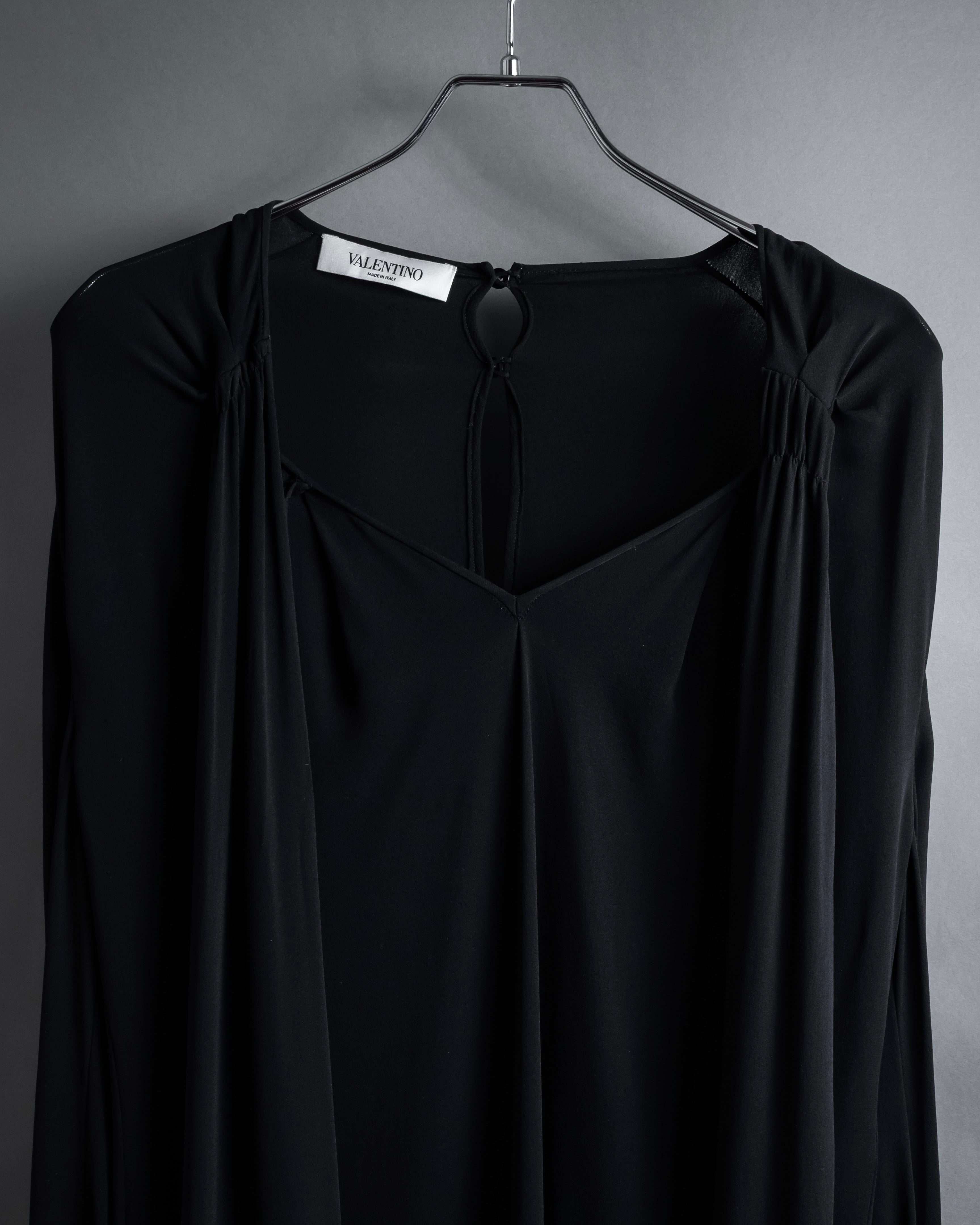 "VALENTINO" 2020-21 Gathered design bow tie skipper silk pullover