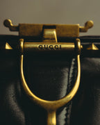 -SPECIAL- “GUCCI” 2012-2016 crossover-era crest studded doctor bag