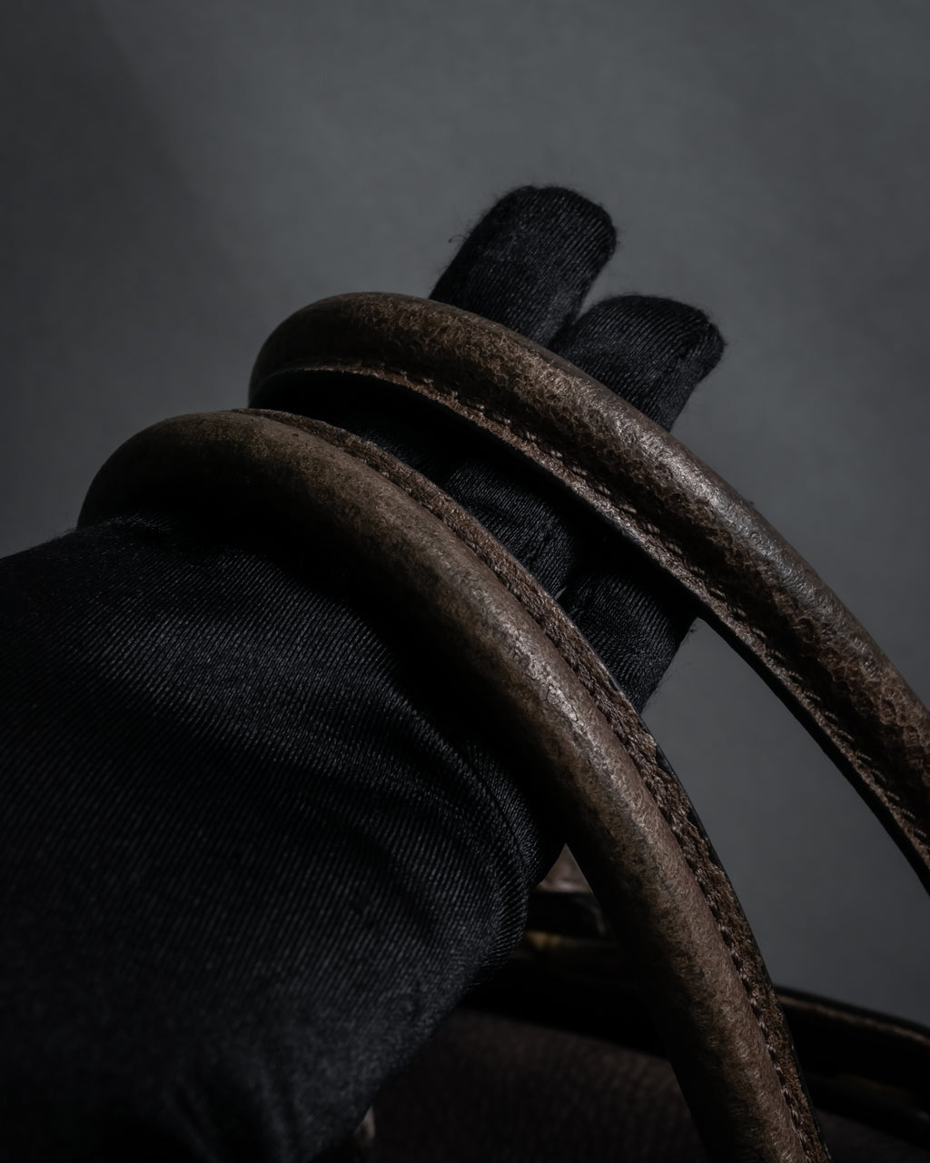 “FENDI” 2010’s Architectural grained leather 3Jours bag